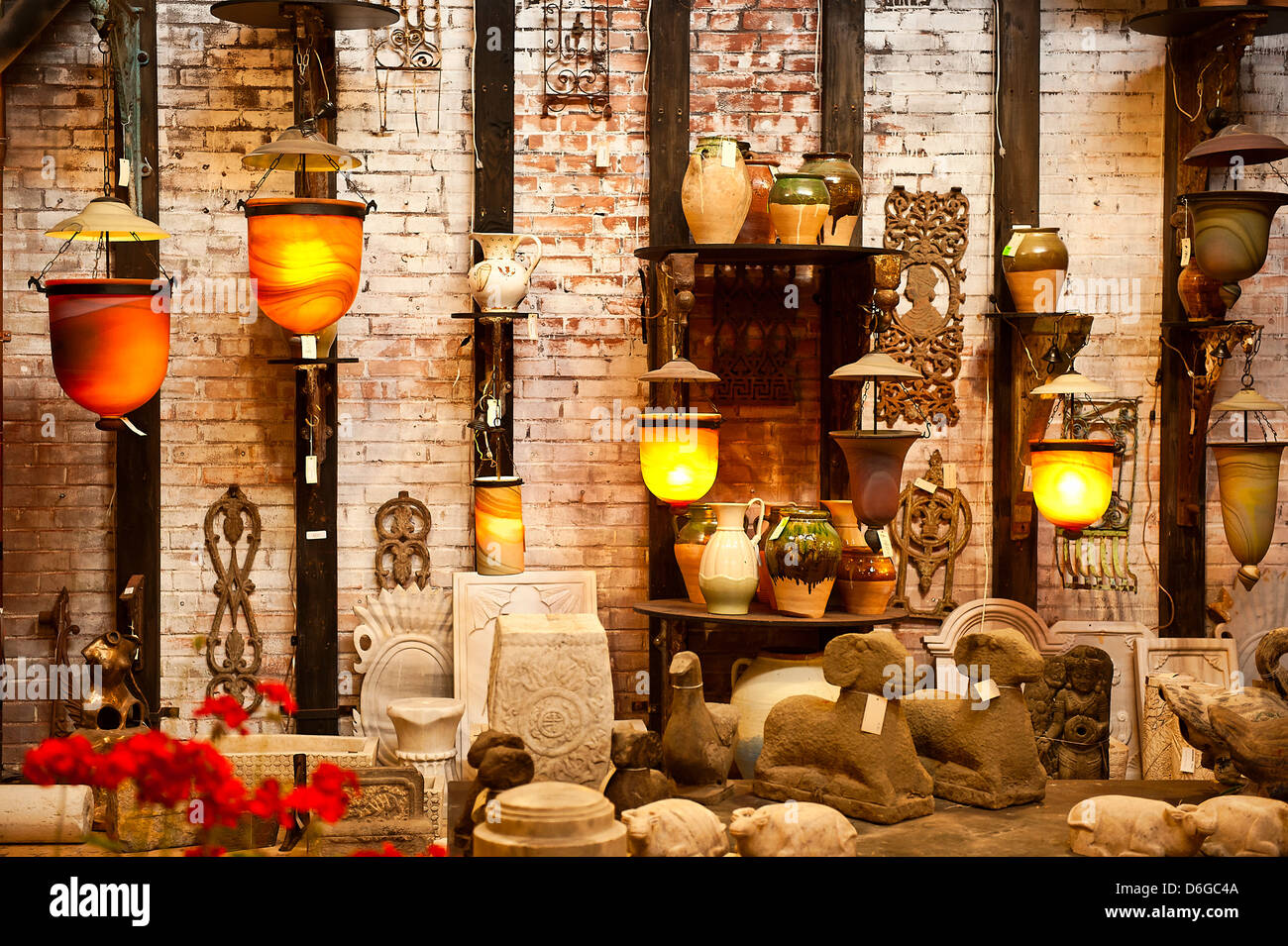 Imported asian lamps. Stock Photo