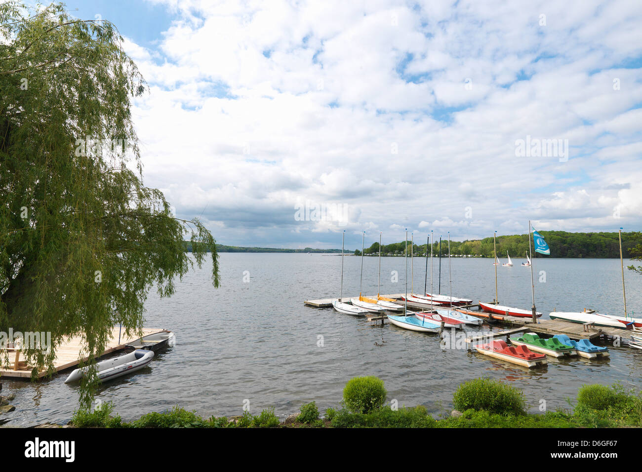 Ratzeburg, Germany, overlooking the lake of Ratzeburg Stock Photo - Alamy