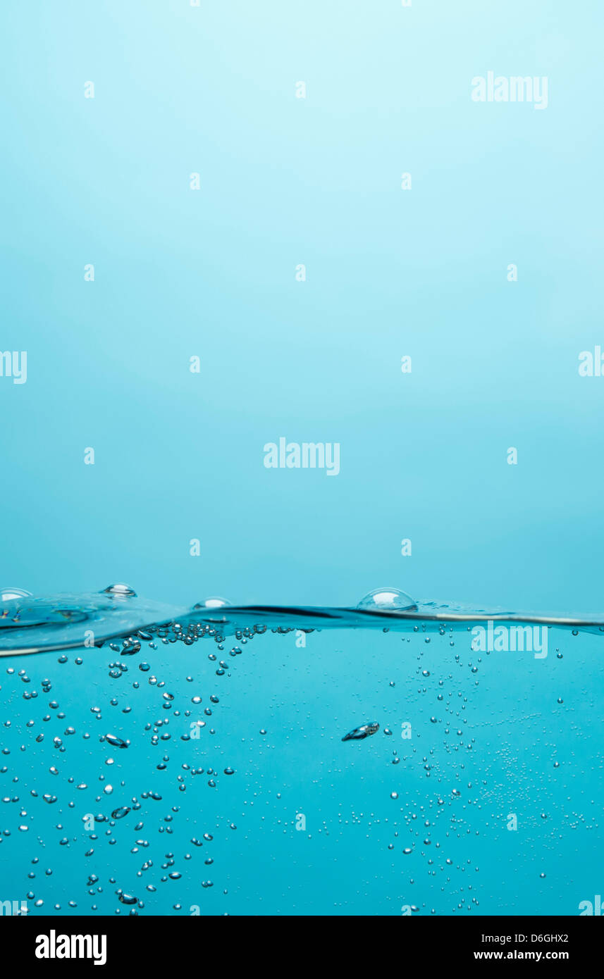 Bubbles floating in water Stock Photo Alamy