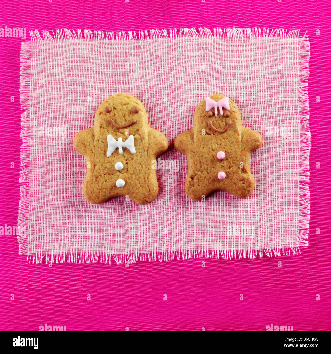Valentine's Day Gingerbread Cookies Stock Photo Alamy