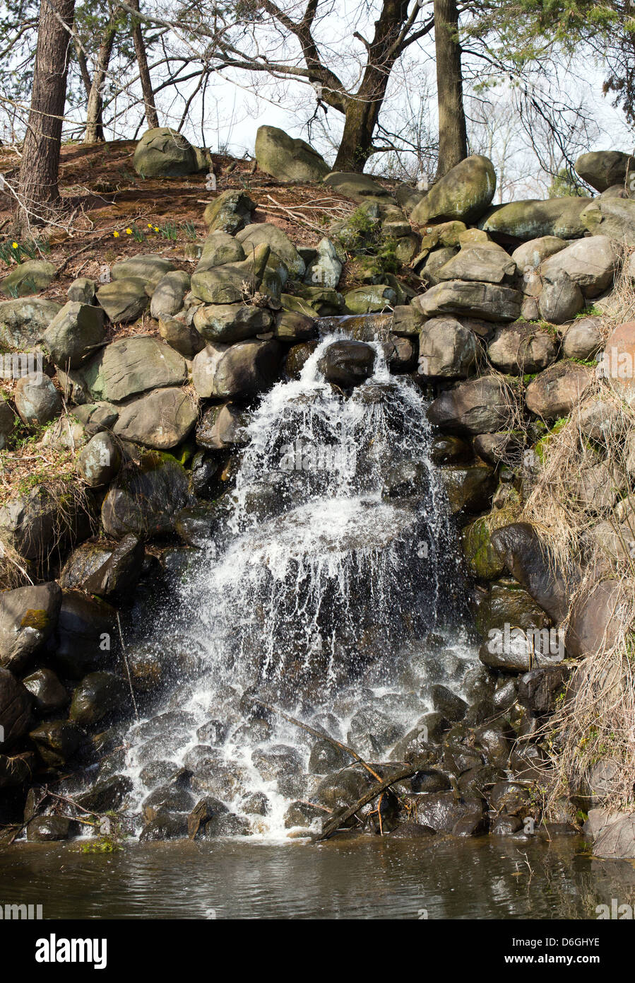 A rocky waterfall Stock Photo - Alamy