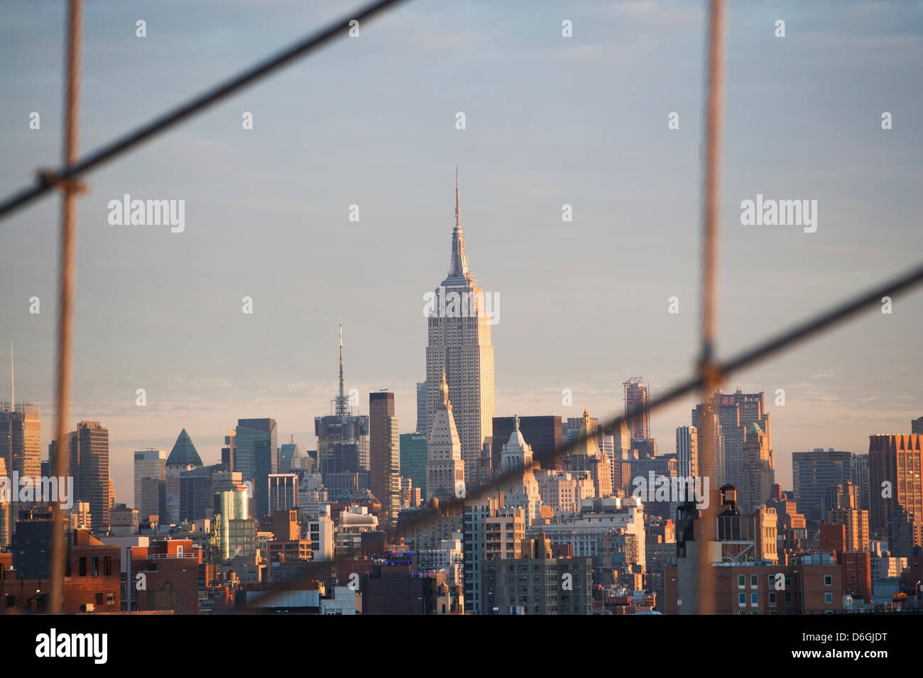 New York City skyline at sunset Stock Photo - Alamy