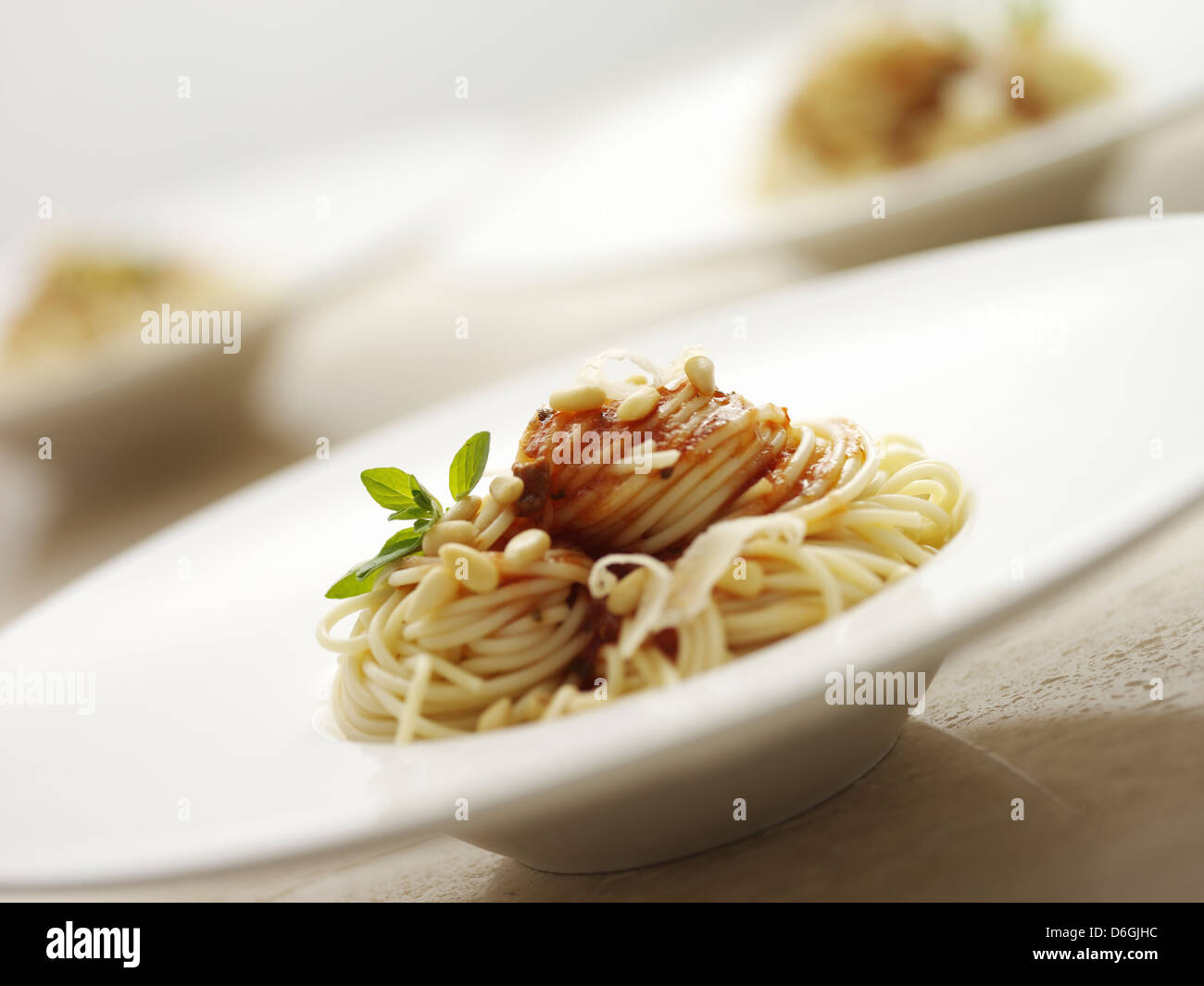 Spaghetti with Tomato sauce Stock Photo - Alamy