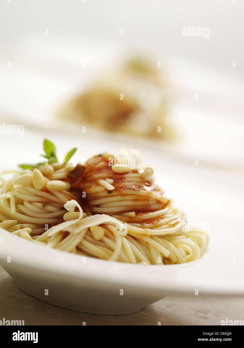 Spaghetti with Tomato sauce Stock Photo - Alamy