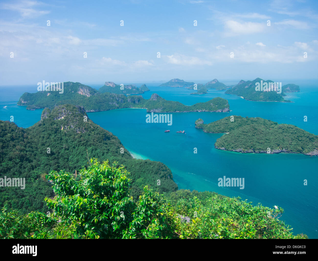Tropical ocean islands, Ko Phangan, Surat Thani, Thailand - Smartphone Captured Stock Image