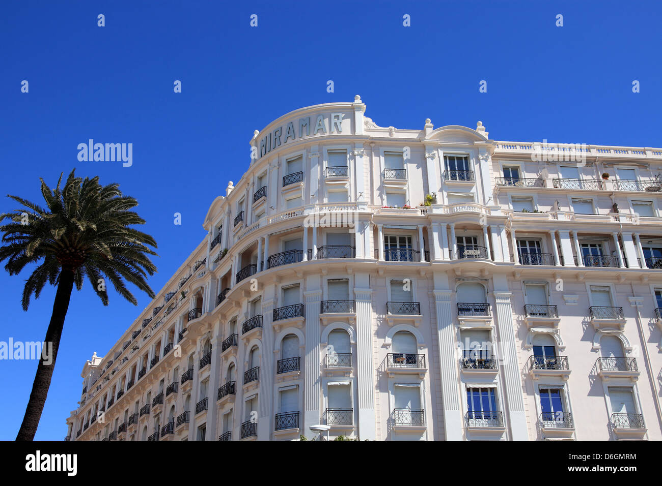 The Miramar building in Cannes Croisette, French Riviera, France Stock Photo