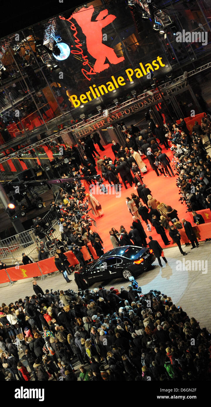 Guest arrive for the awarding ceremony of the 62nd Berlin International
