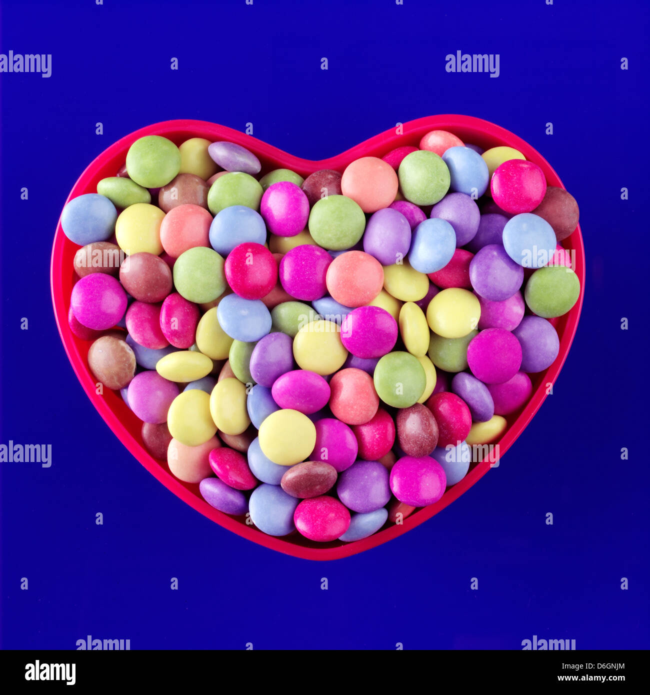 Heart Shaped Bowl of Sweets Stock Photo Alamy