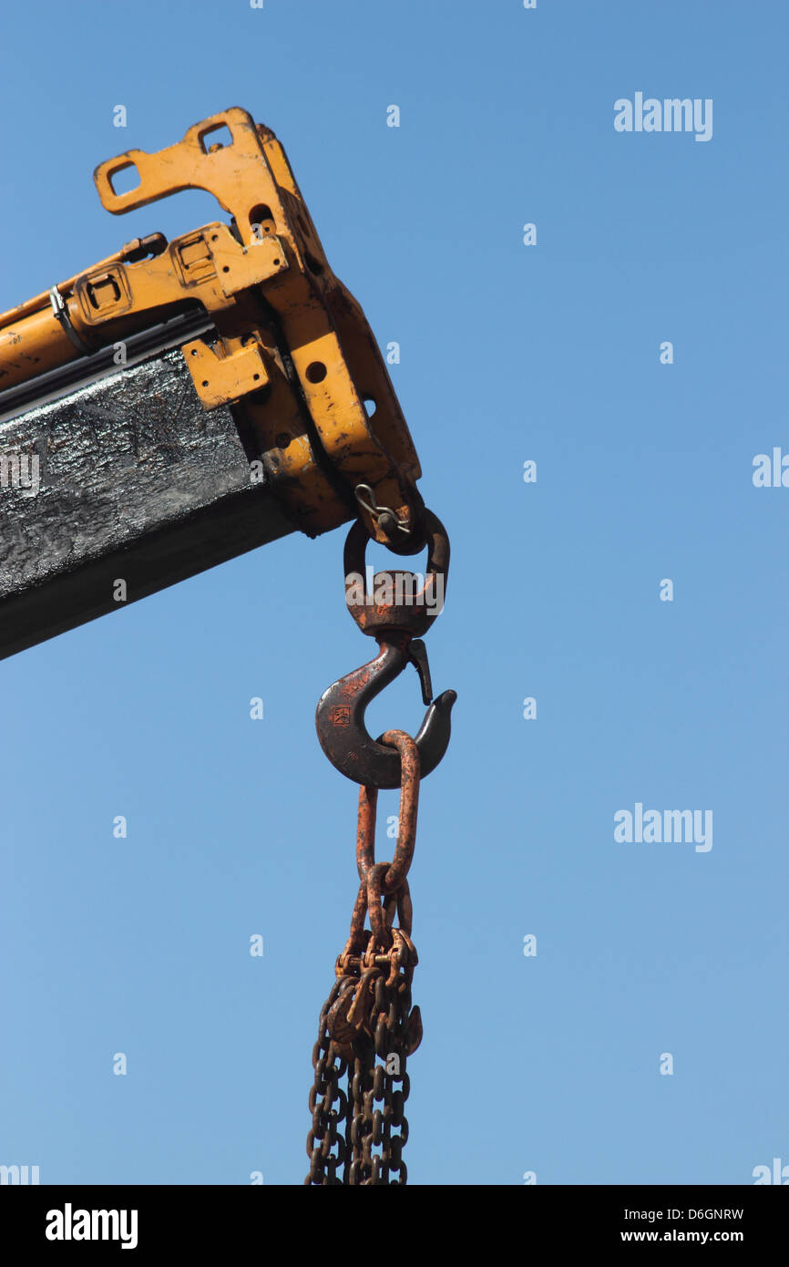 Swivel electric crane hook for overhead crane in the workshop Stock Photo -  Alamy