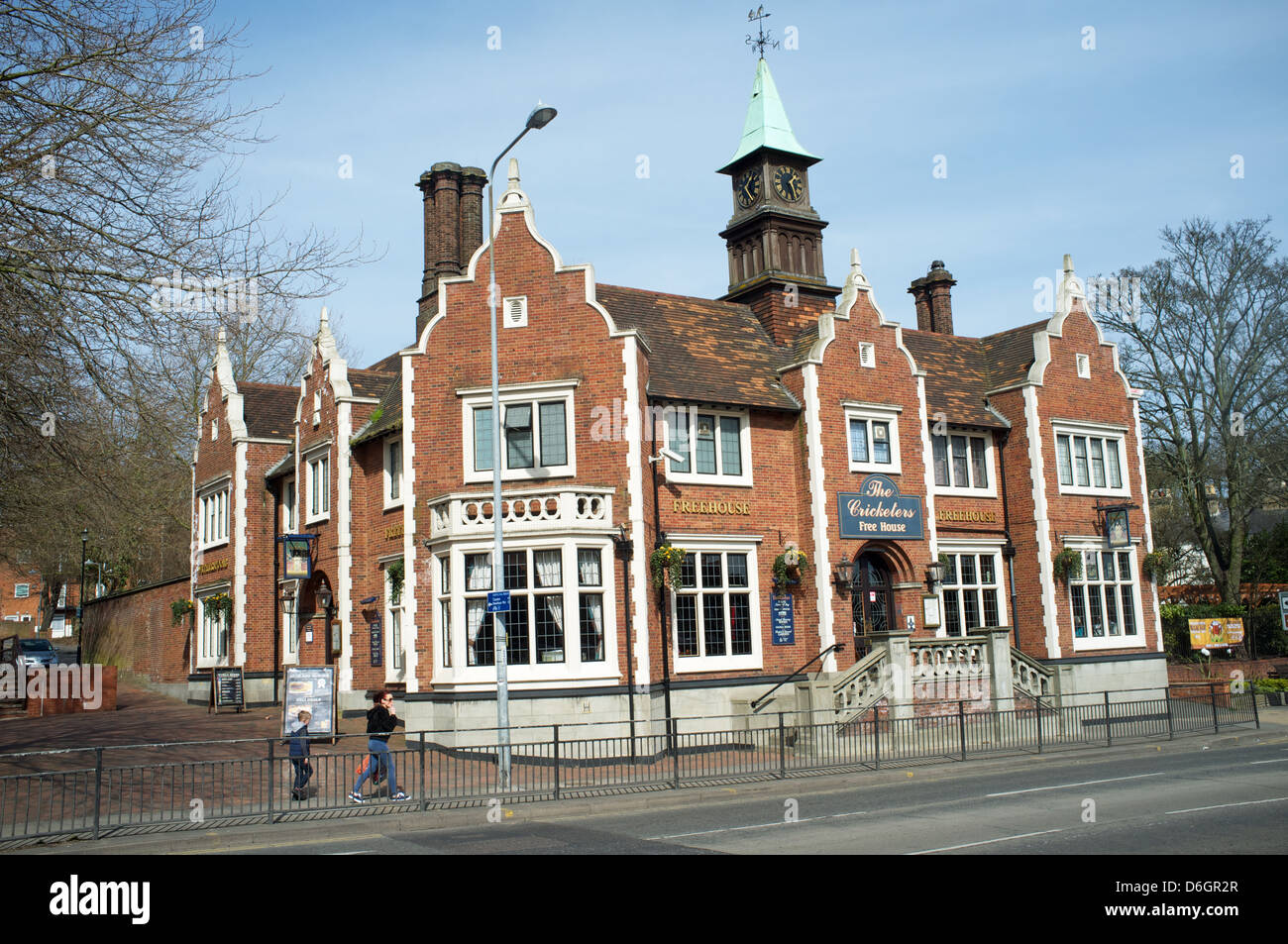 The Cricketers pub Ipswich, Suffolk, UK. Stock Photo