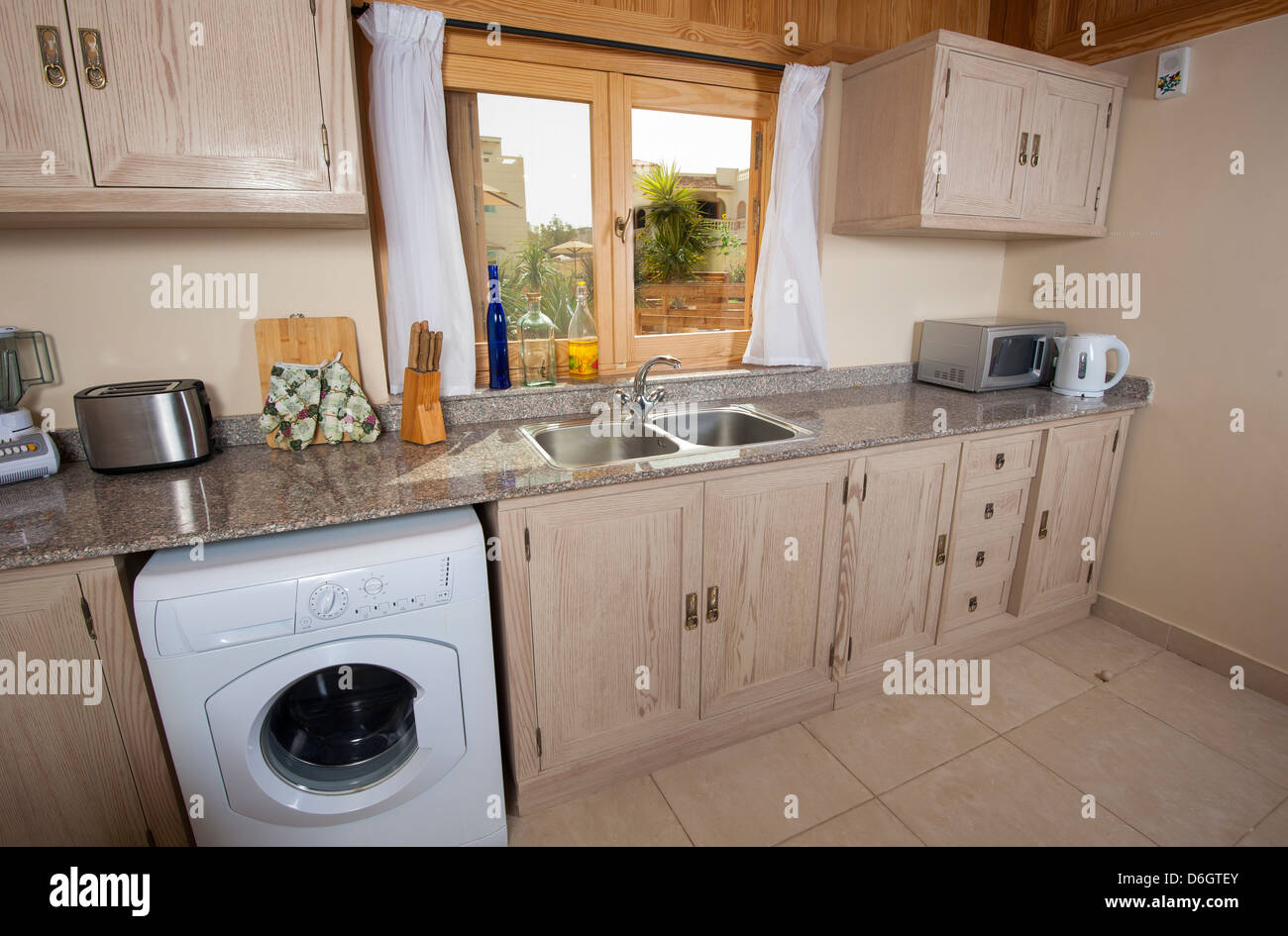 Picture of Kitchen in a luxury apartment showing interior design Stock Photo - Alamy
