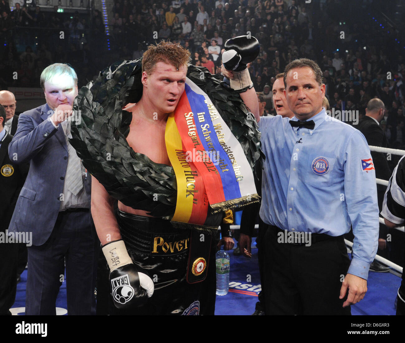 Russian boxer Alexander Povetkin (C) wins the WBA world heavyweight Russian boxer Alexander Povetkin (C) wins the WBA world heavyweight
