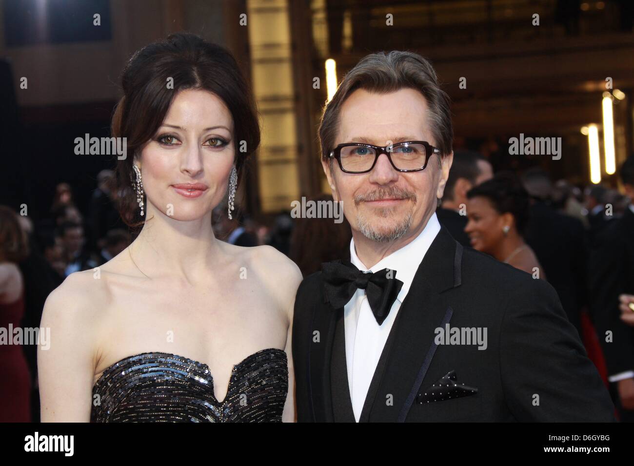 British actor Gary Oldman and wife Alexandra Ede arrive at the 84th