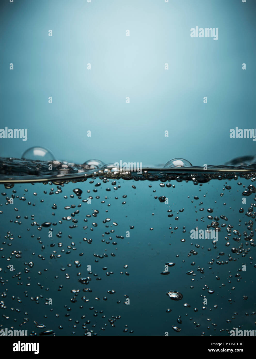 Bubbles floating in water Stock Photo Alamy