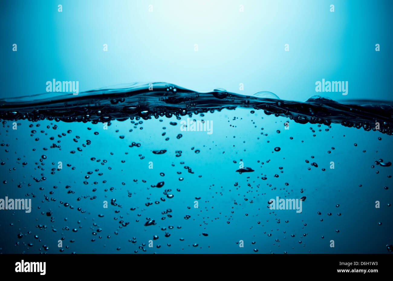 Bubbles floating in water Stock Photo Alamy