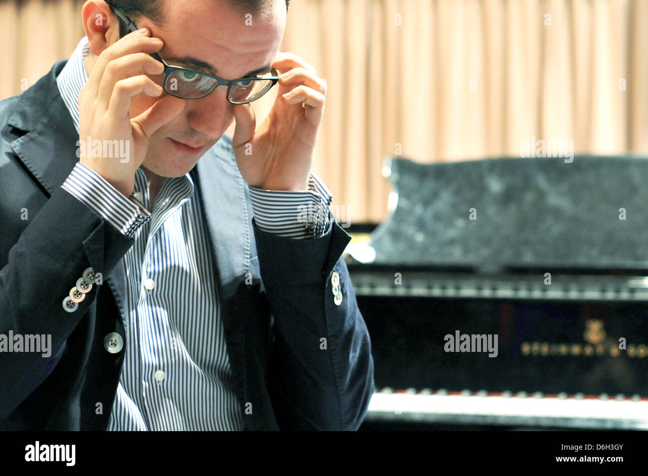 FILE - A file photo dated 23 February 2012 shows Russian-German pianist Igor Levit in Hanover, Germany. Levit has been appointed BBC New Generation Artist recently. Photo: BARBORA PREKOPOVA Stock Photo
