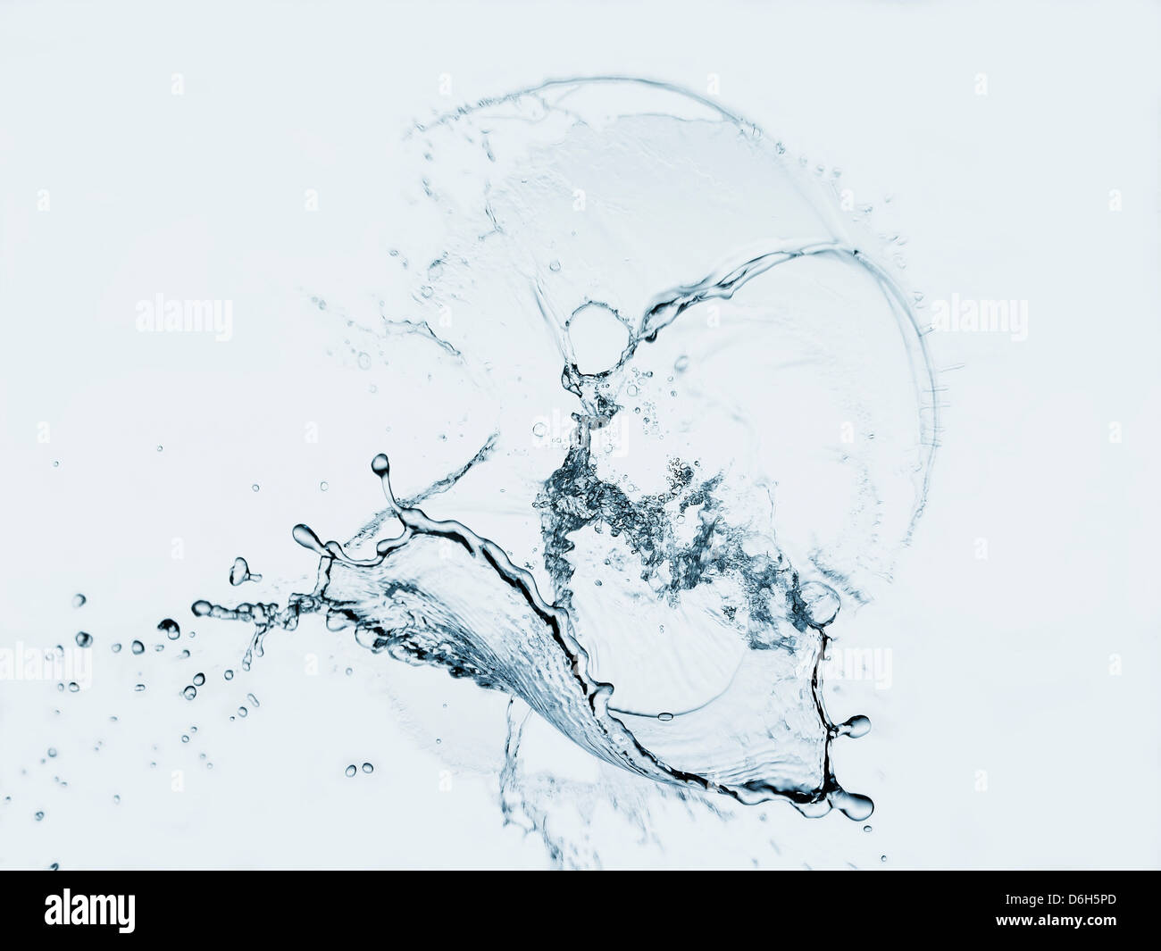 Water splashing in air Stock Photo