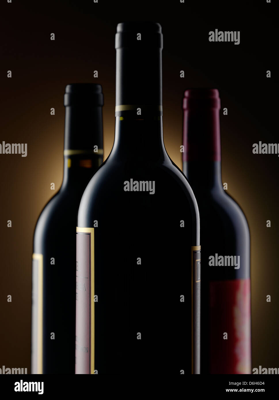 Dark red wine bottles Stock Photo Alamy