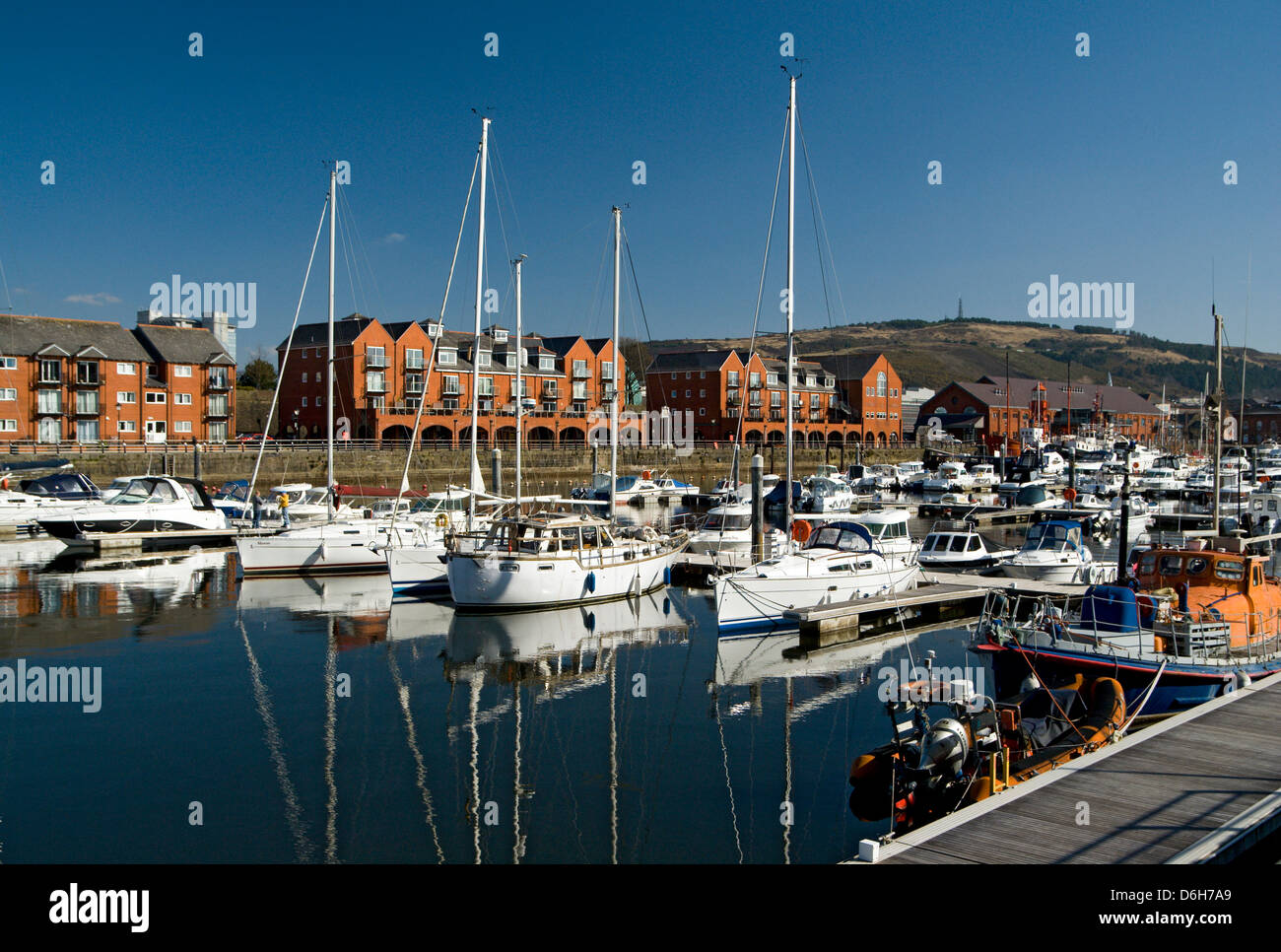 maritime quarter swansea south wales uk Stock Photo Alamy