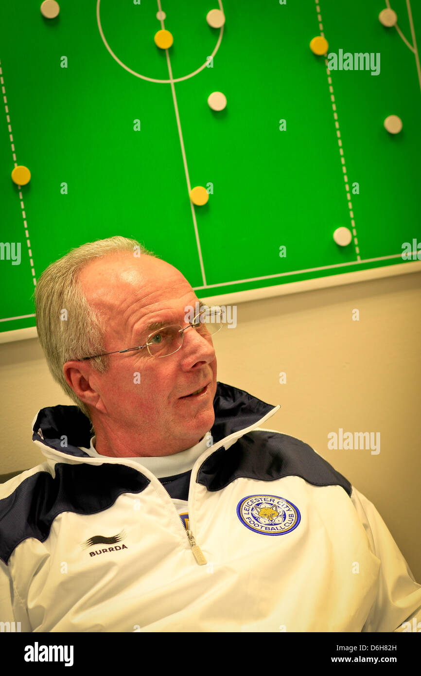 Former England football manager Sven Goran Ericcson in front of a ...