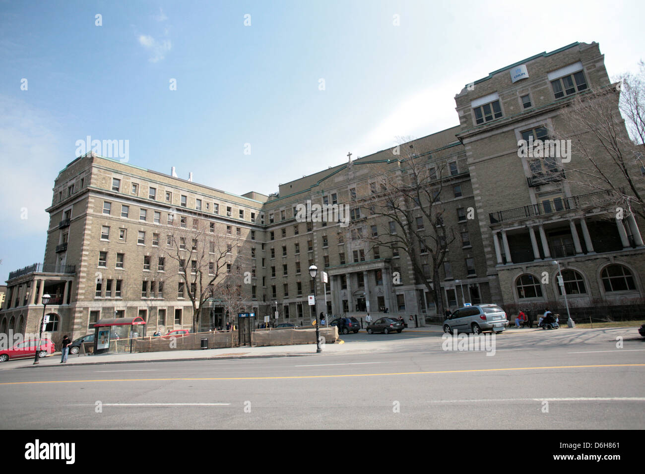 The NotreDame Hospital located on Sherbrooke Street East in Montreal, Quebec Stock Photo Alamy