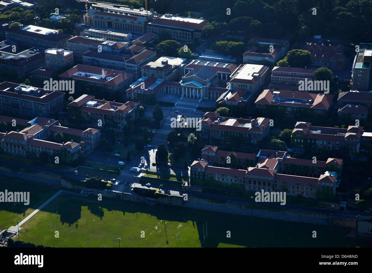 University of Cape Town, Cape Town, South Africa - aerial Stock Photo