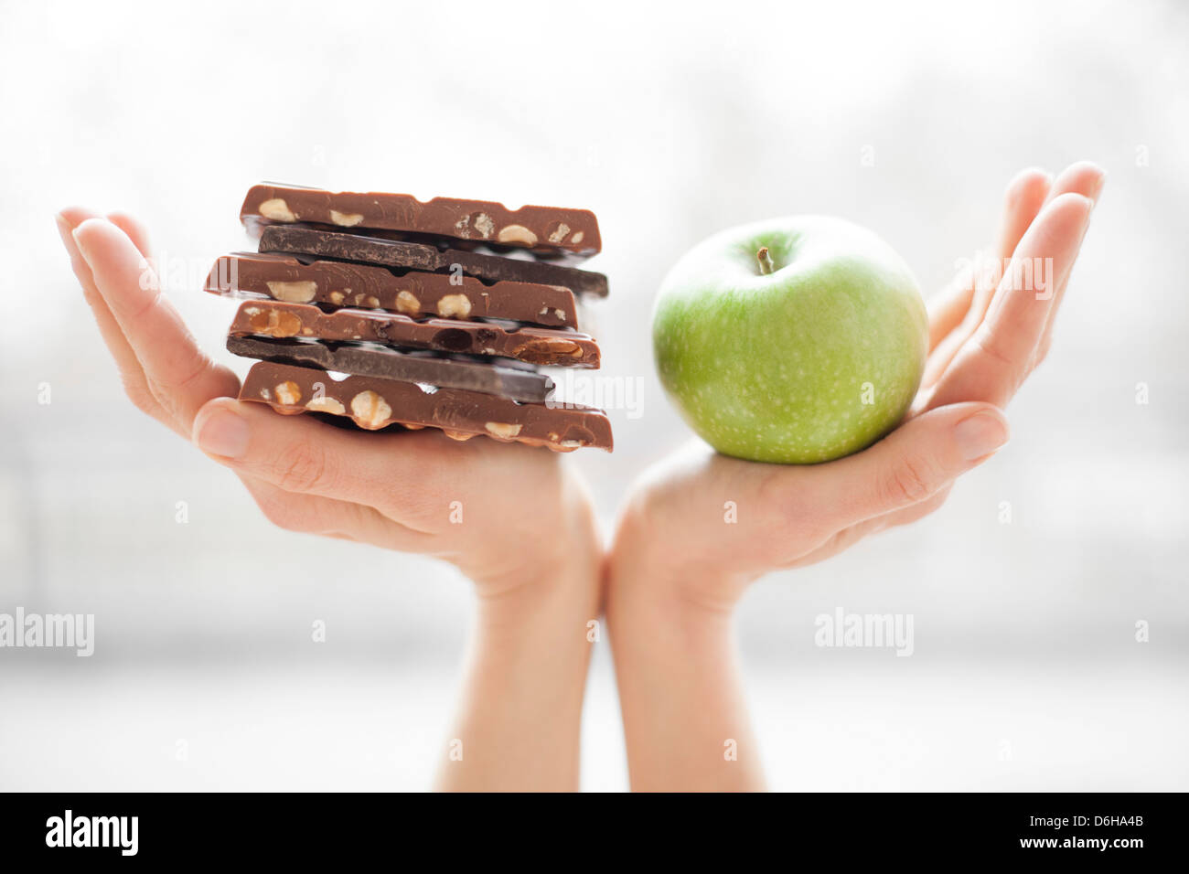 Balanced diet, conceptual image Stock Photo