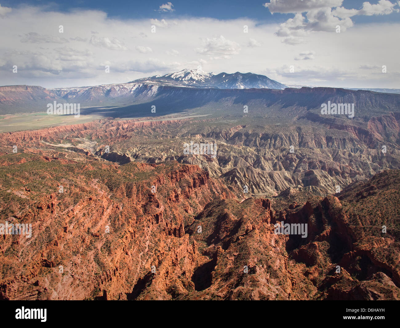 Aerial view of mountains and valleys Stock Photo - Alamy