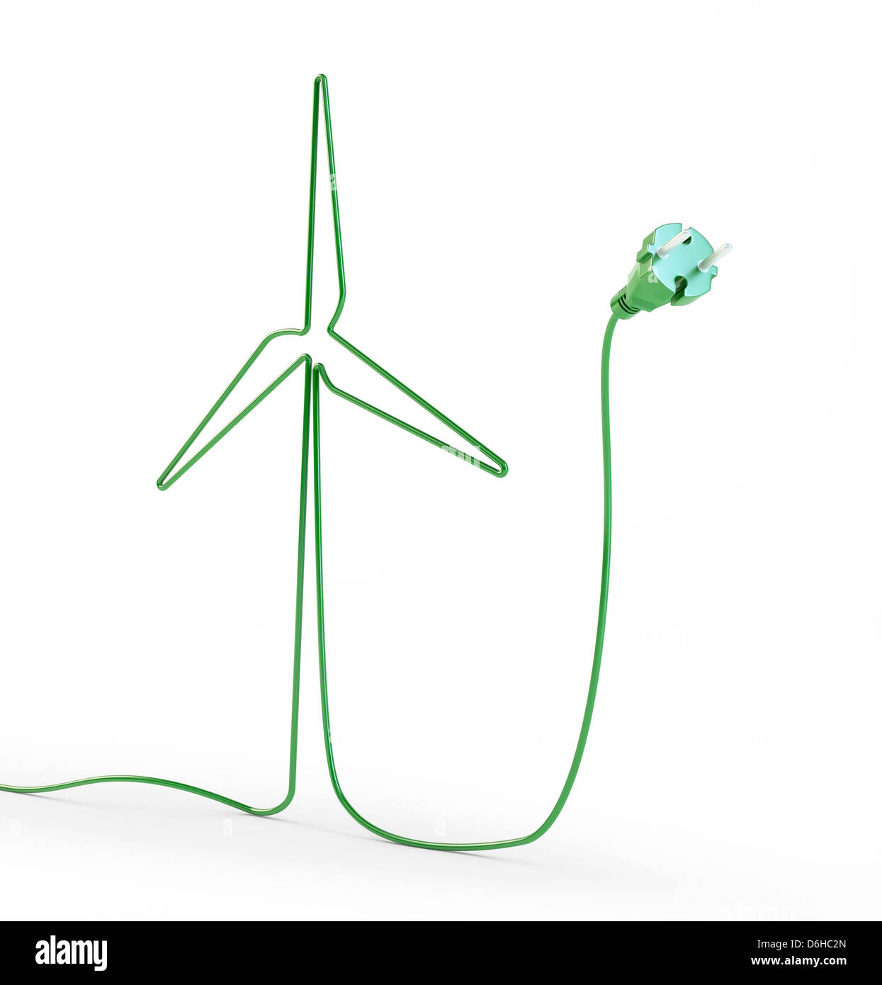 Green energy, conceptual artwork Stock Photo