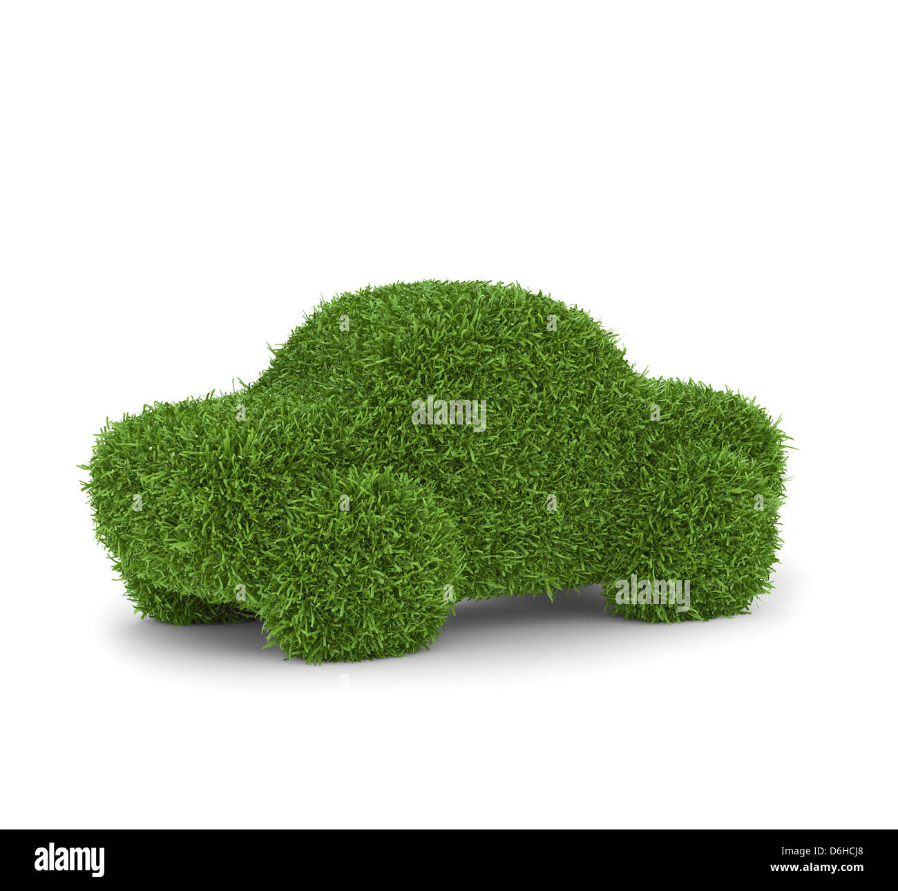 Green car, conceptual artwork Stock Photo