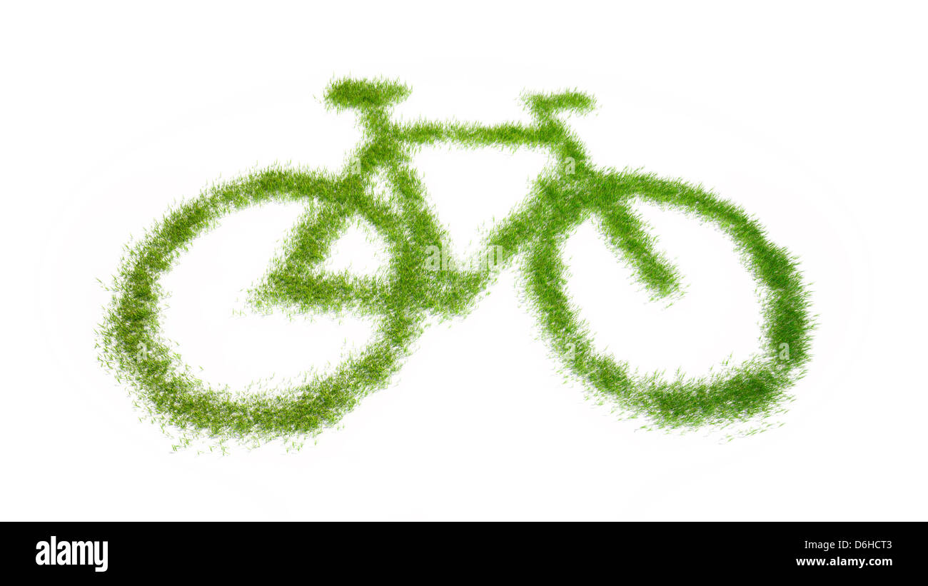 Green transport, conceptual artwork Stock Photo