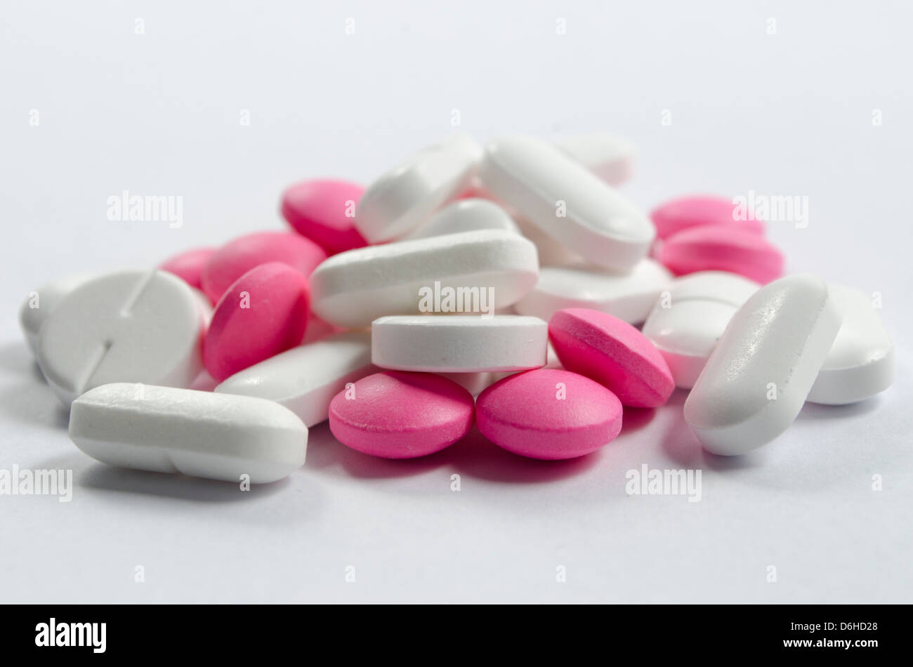 Assorted painkillers Stock Photo