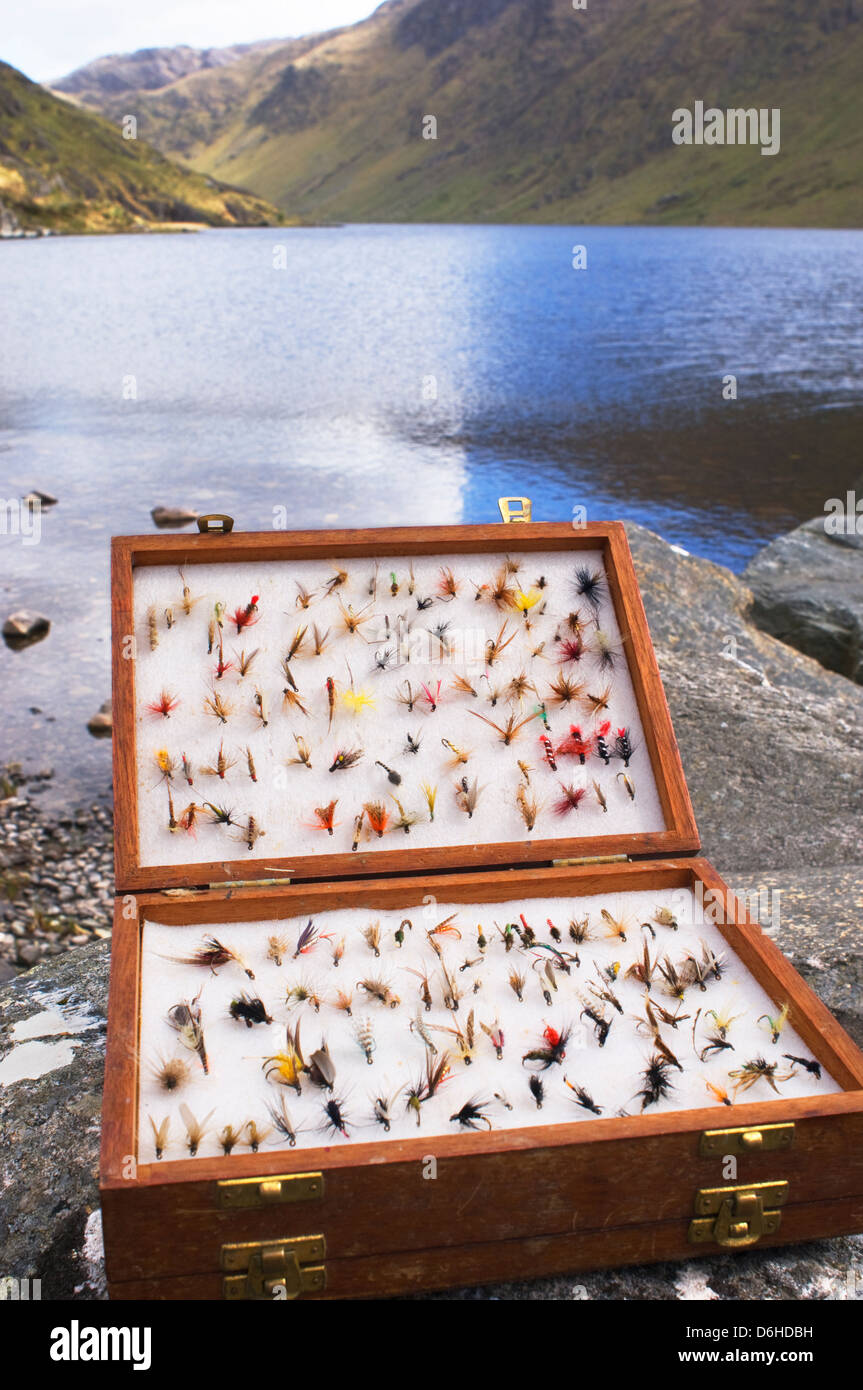 Fishing Flies - John Gollop Stock Photo