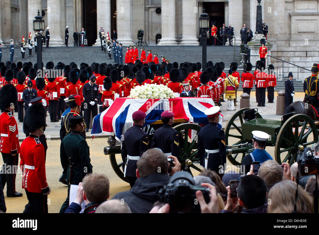 Funeral Of Margaret Thatcher at St Paul's Cathedral April 17th 2013 Stock Photo