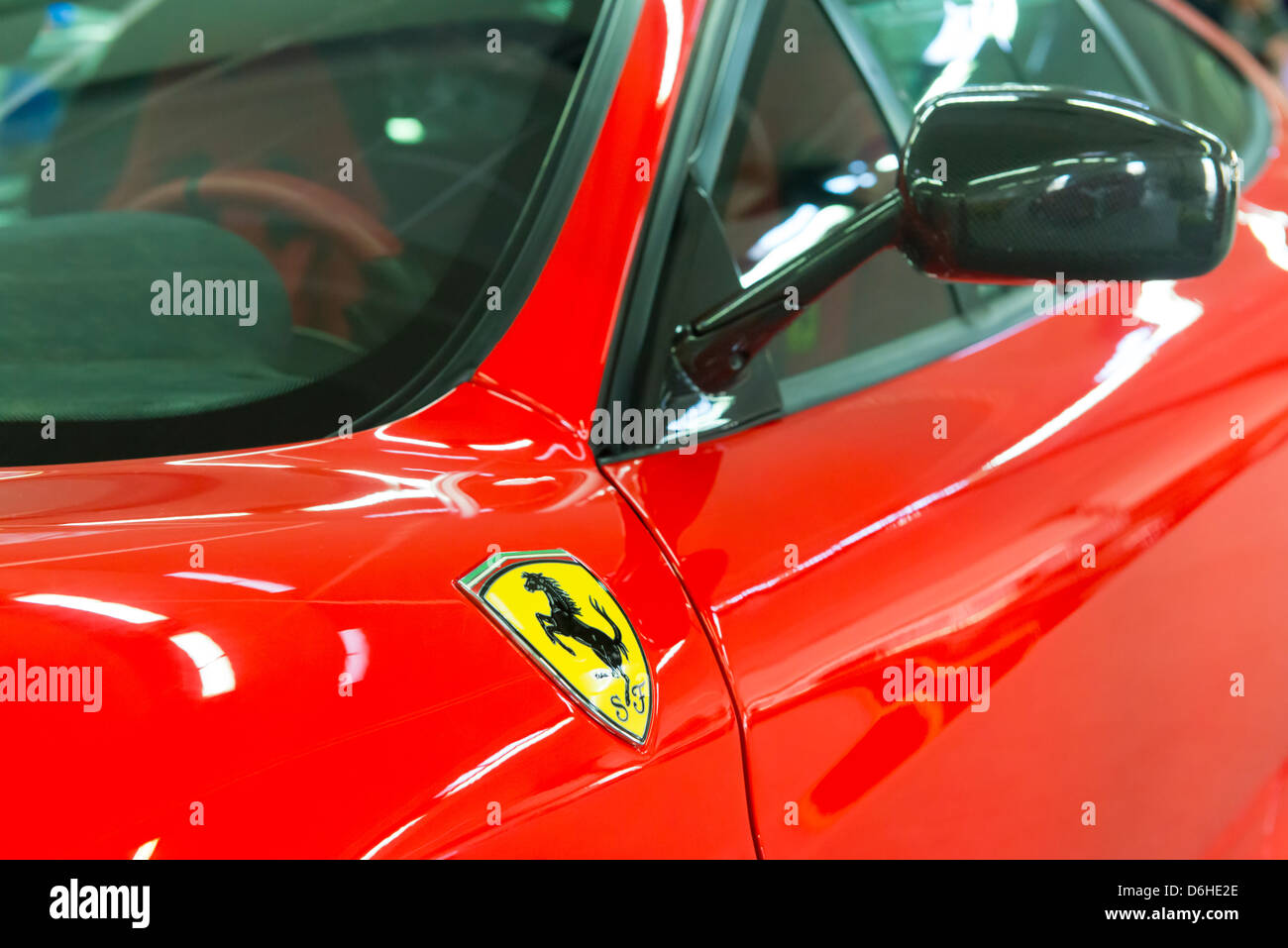 A carticular of  Ferrari sport car Stock Photo