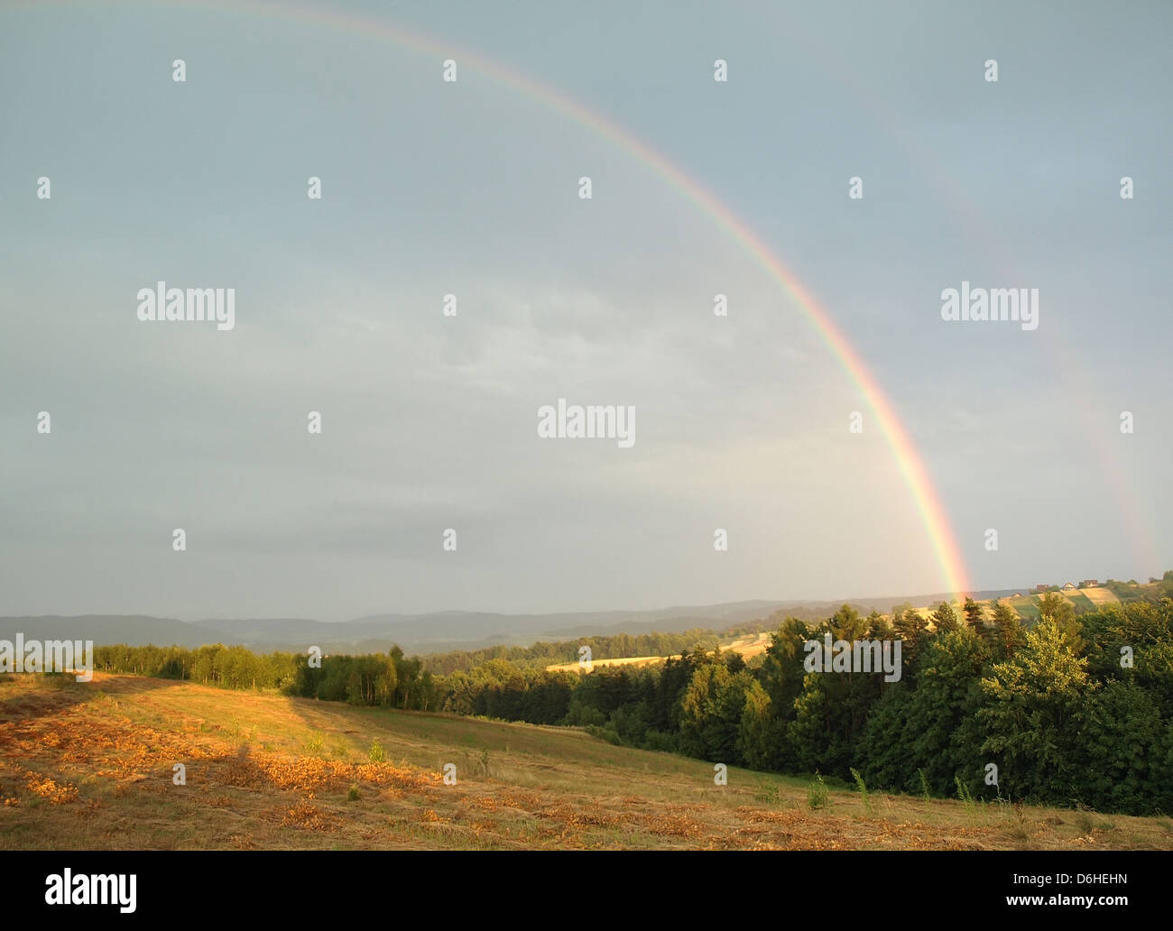 Landscape rainbow after rain hi-res stock photography and images - Alamy