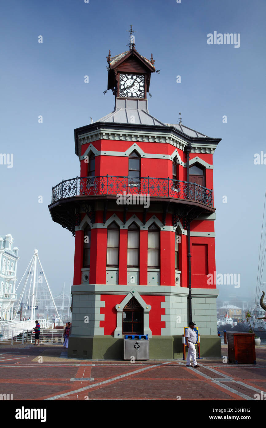 Historic Clock Tower (1882), Victoria and Alfred Waterfront, Cape Town, South Africa Stock Photo