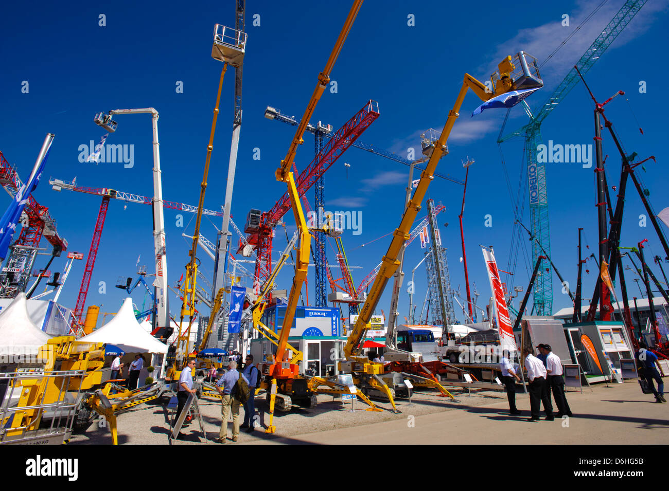 the world biggest trade fair for building machines, titled BAUMA 2013, takes place from 15.-21. April 2013 in Munich, Germany Stock Photo