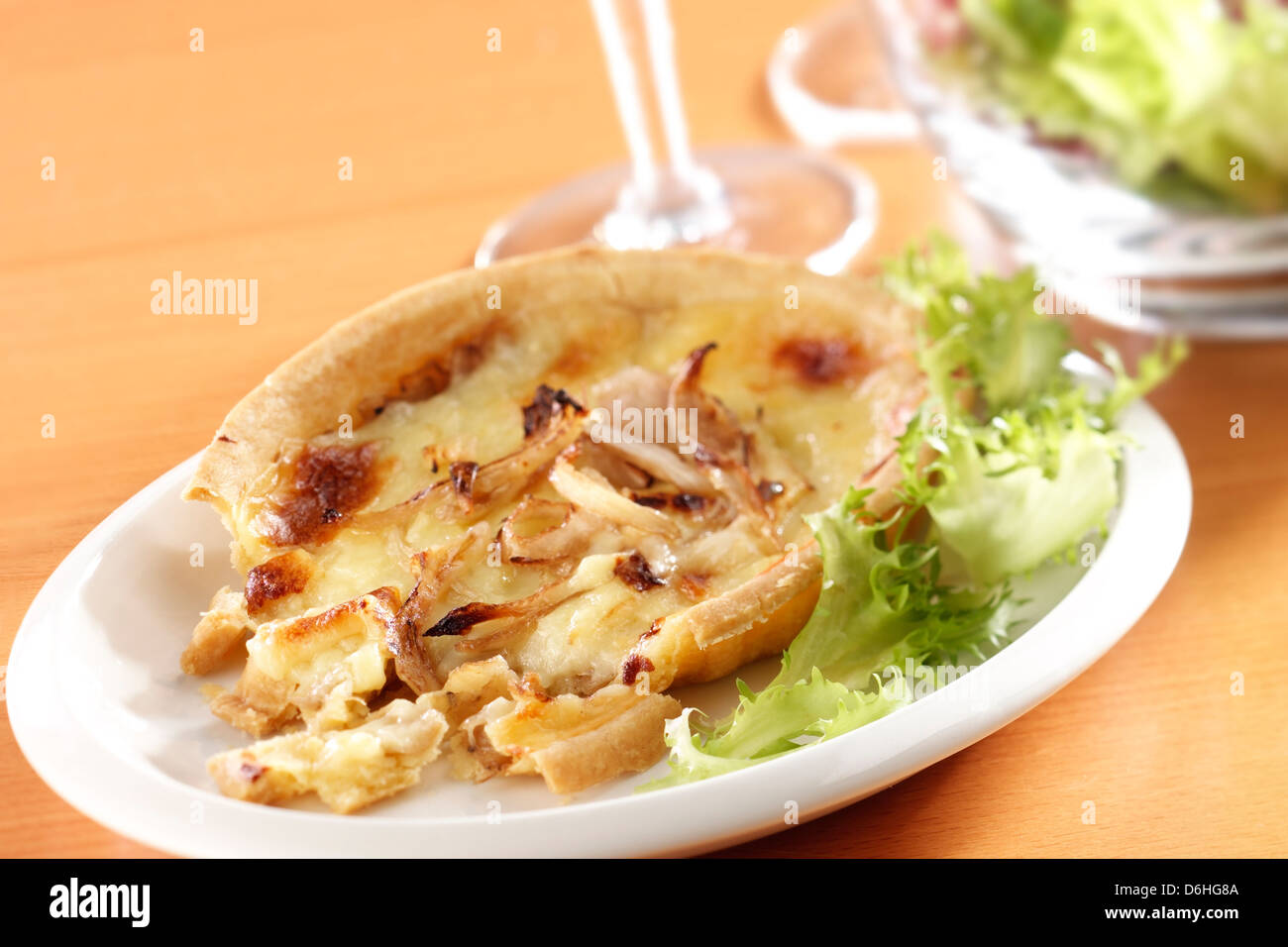 Onion and Gruyere tart Stock Photo - Alamy