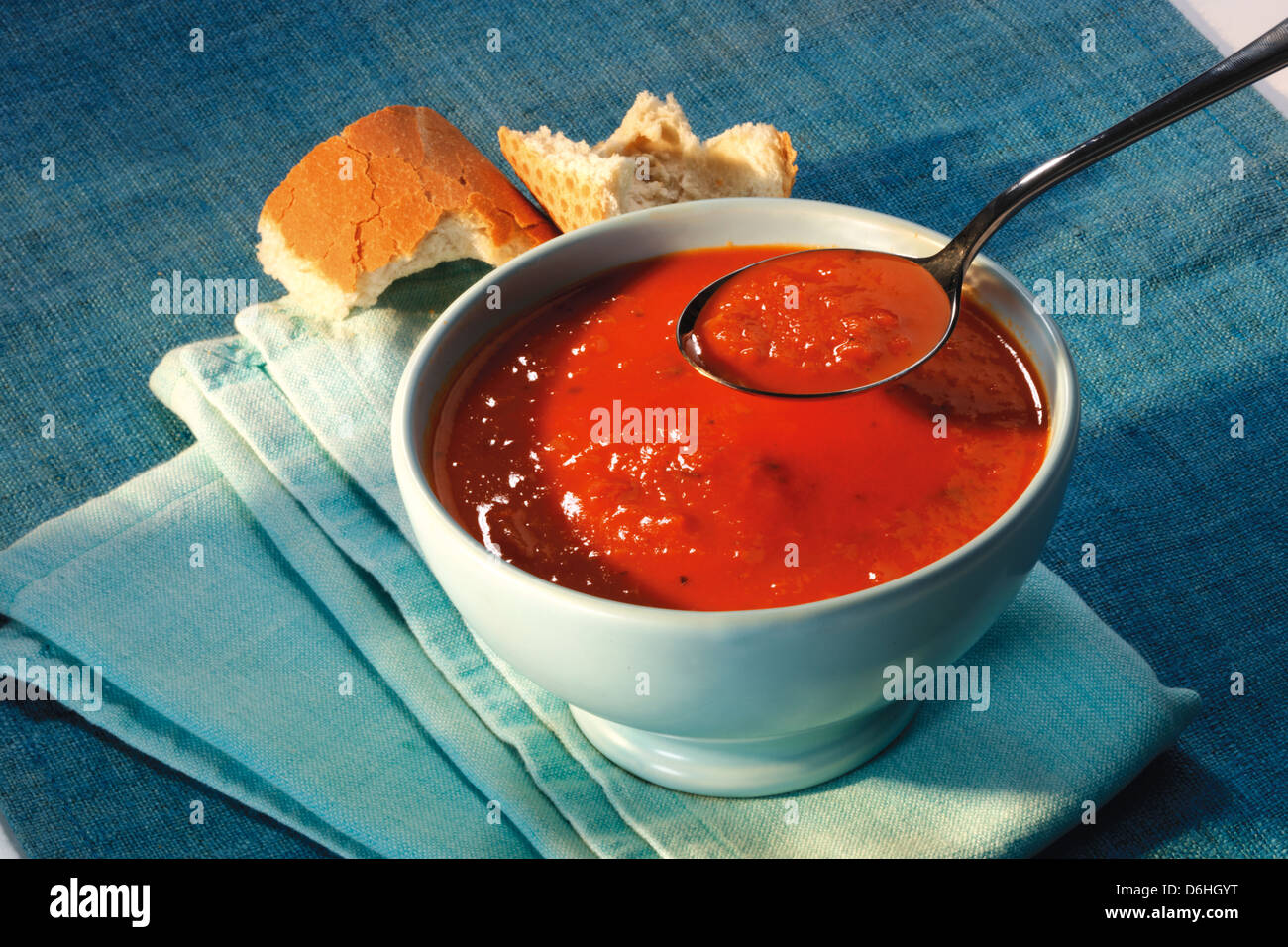 Tomato soup Stock Photo