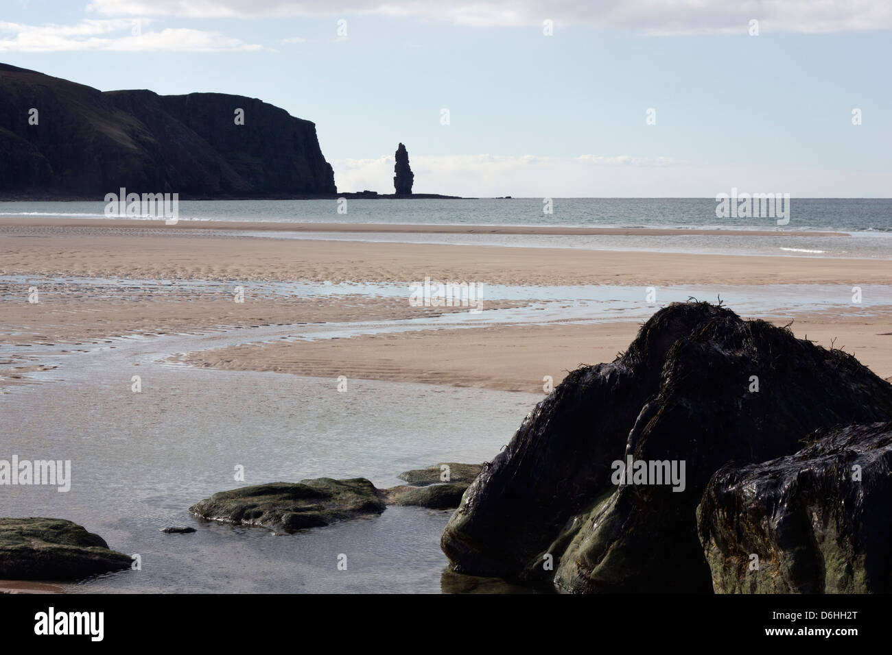 Cliffs and sea stack Stock Photo