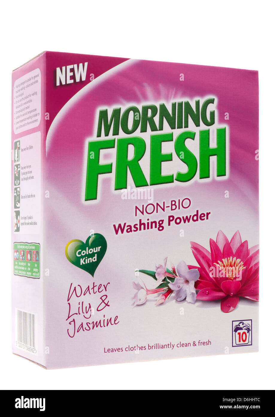 Box of non bio washing powder on white background Stock Photo - Alamy