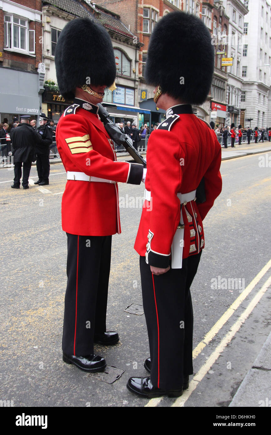 A Sergeant Inspects A Soldier In The Scot S Guard Before Baroness