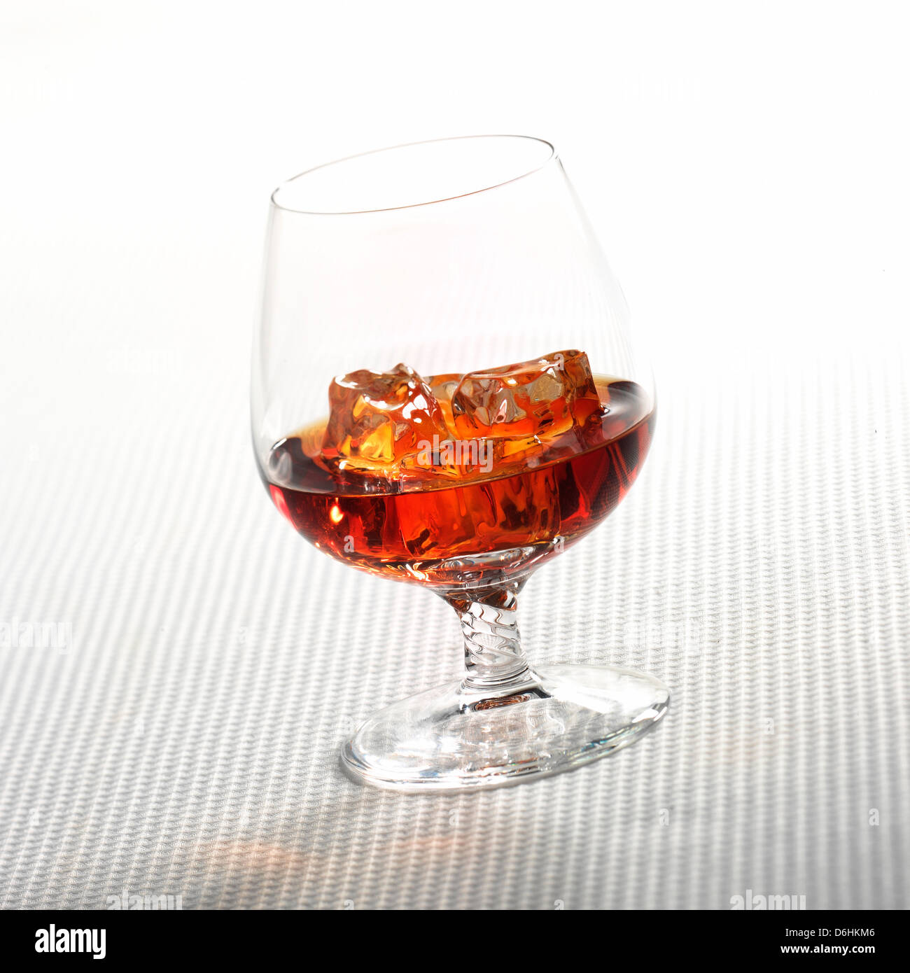 Brandy and ice Stock Photo Alamy