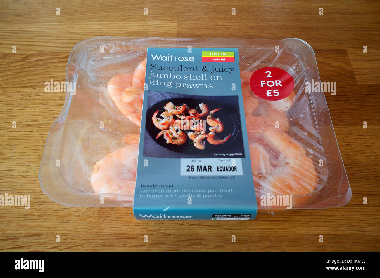Waitrose king prawns Stock Photo Alamy