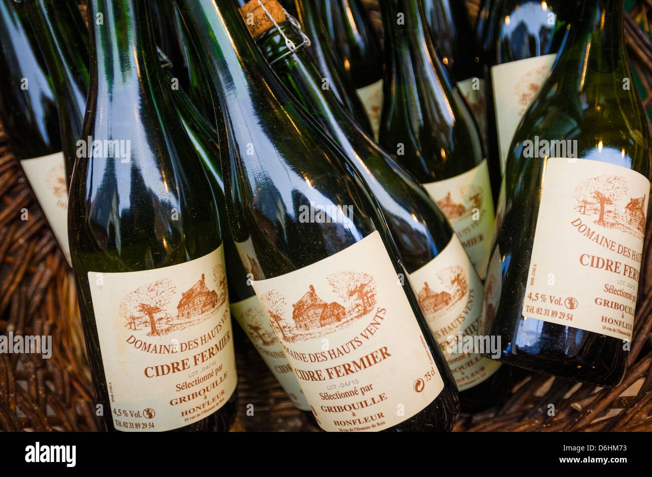 Calvados cider, Honfleur, Normandy, France Stock Photo Alamy