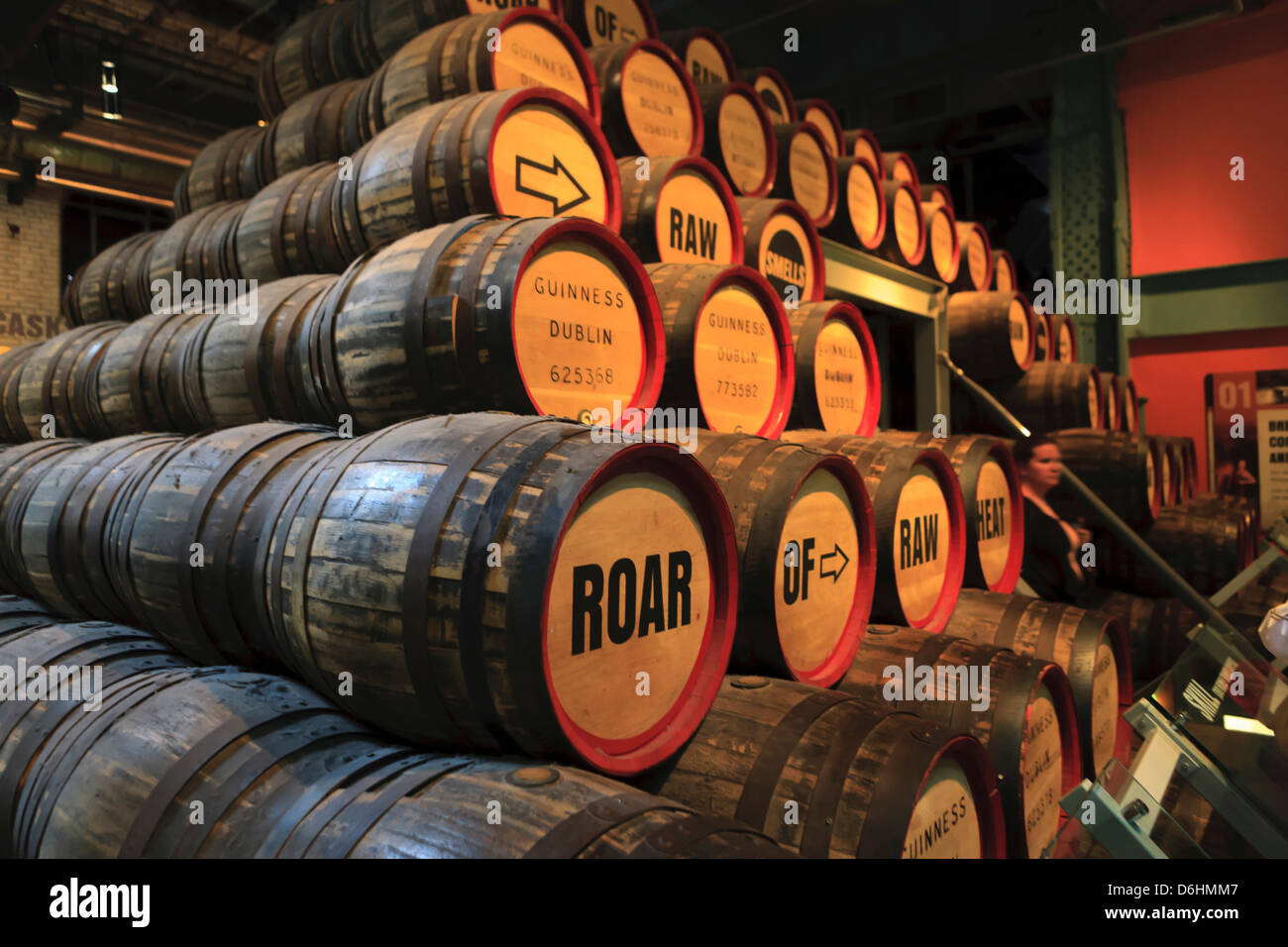Dublin, Ireland. The Guinness Brewery. Beer barrels Stock Photo Alamy