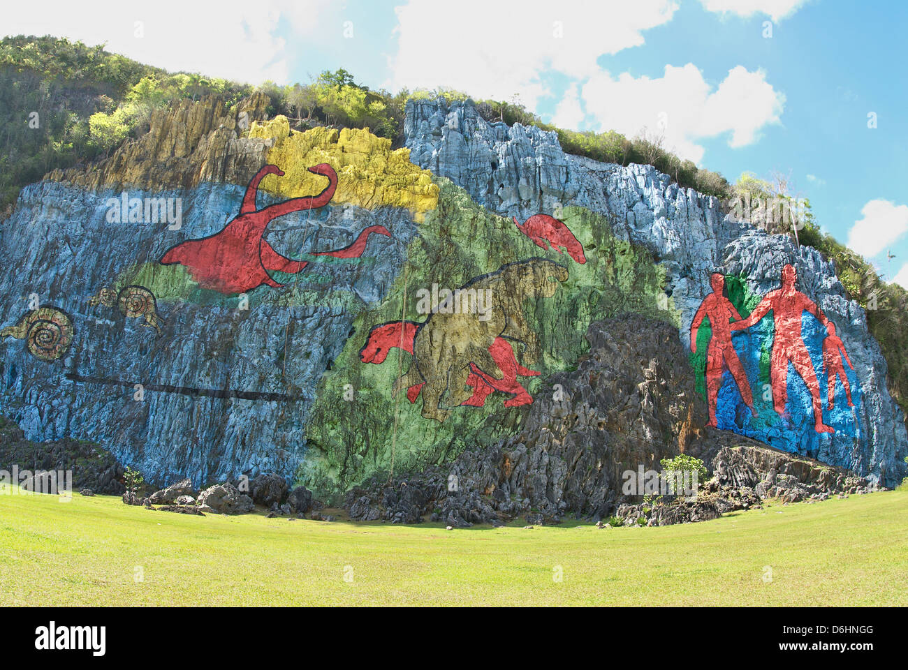 Vinales Mural de la Prehistoria Stock Photo