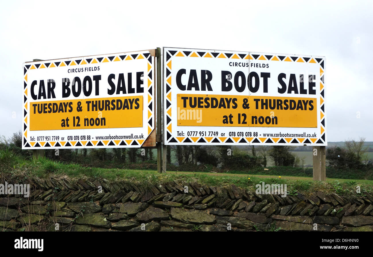 Car boot sale sign hires stock photography and images Alamy