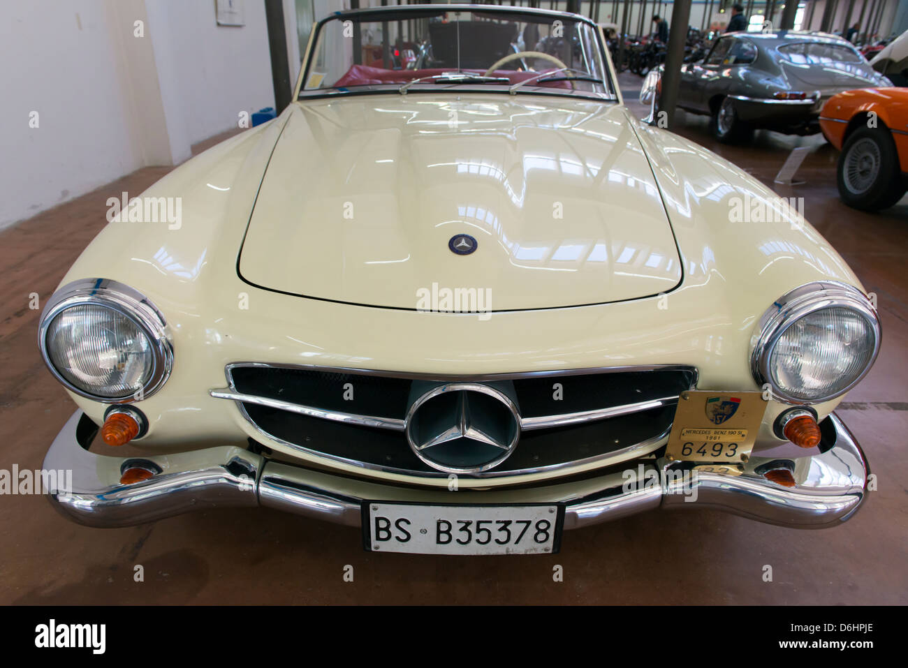 A view of Mercedes Benz 190 SL 1961 Car Stock Photo